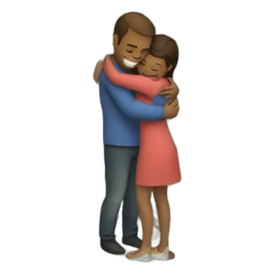 hug + amount of money sticker