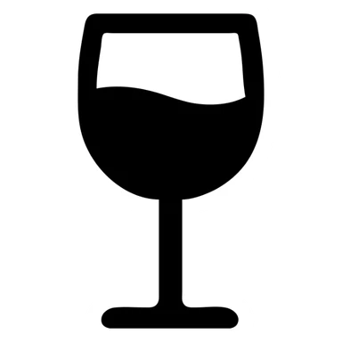 A wine glass icon sticker