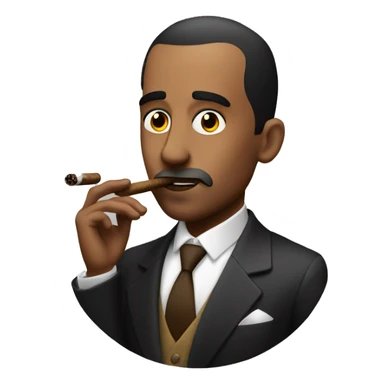 Andrew Tate smoking cigar sticker