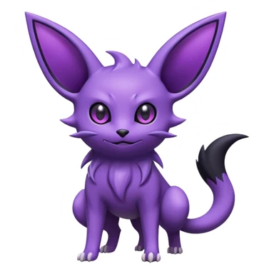 Espeon-Umbreon-Gengar-Fakémon-hybrid-creature (full body)  sticker