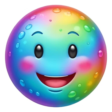 Happy microbe sticker