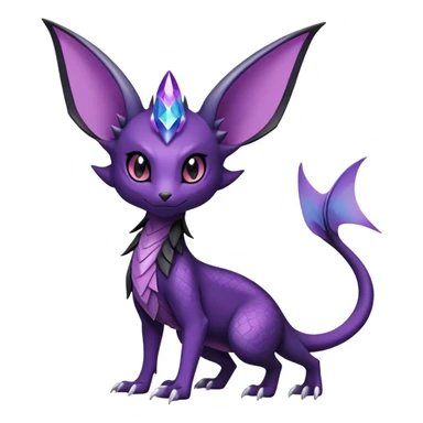Salandit-Noivern-Espeon-Hybrid (Full body) sticker