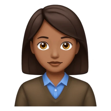 ahora el pelo igual pero un poco mas oscuro sticker