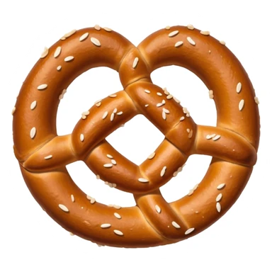 Prezel with salt on top sticker