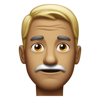 arrogant person with pretentious expression sticker