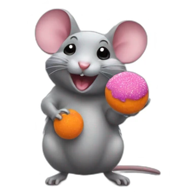 Un rat qui demande des bonbons pour halloween sticker