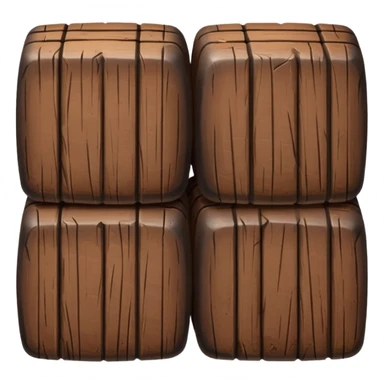 WOODEN briquette sticker