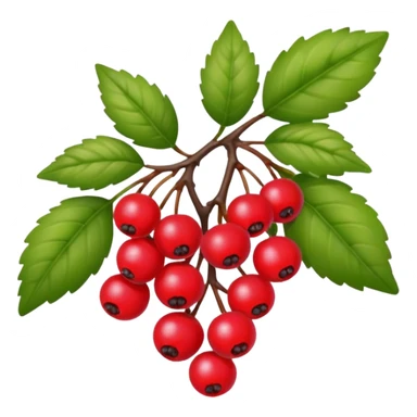 bush with a few berries sticker