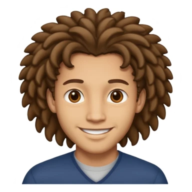light skin man with locks sticker