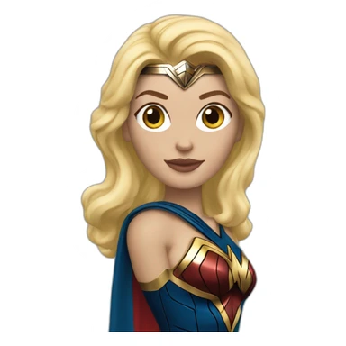 Wonderwoman blonde sticker