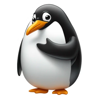 Penguin blowing a kiss sticker
