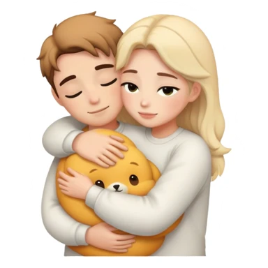 Aesthetic cuddle sticker