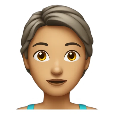 sweaty woman who takes meetings after working out sticker