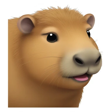 capybara after sleeping  sticker