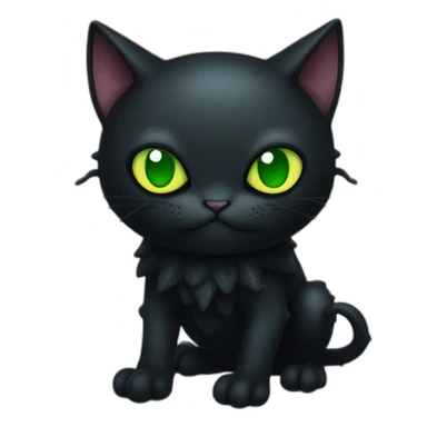Cthulhu as a black cat sticker