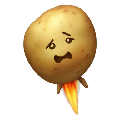 potato launching like a rocket sticker