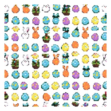 Easter egg hunt sticker