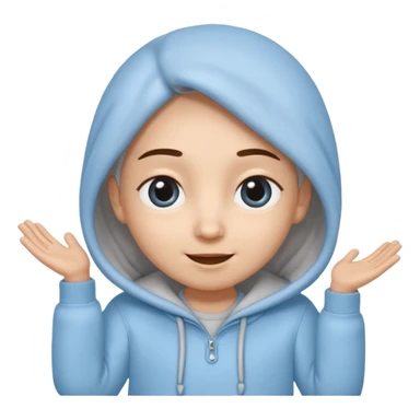 No head..it has 1 eye....stands upright ...wears clothing. is light grey and light blue..looks happy and cuddly... doesnt have a full head.... there is a appendage coming out of top of body with a single large eye sticker