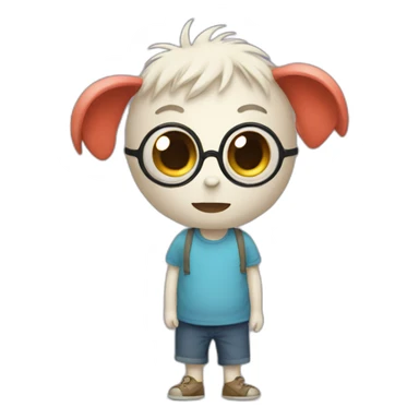 yippie the autism creature sticker