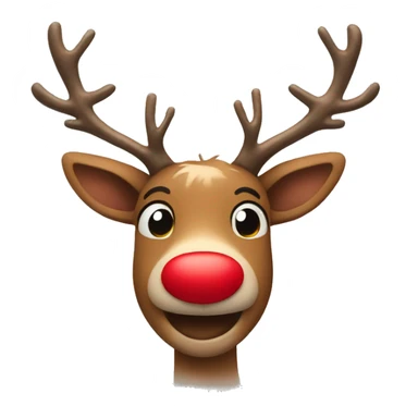 Red Nosed Reindeer sticker