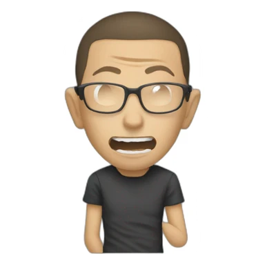 Chester Bennington singing  sticker