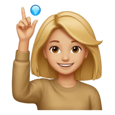 girl dabbing sticker