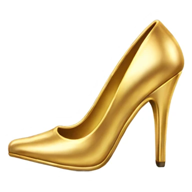 gold high heels sticker