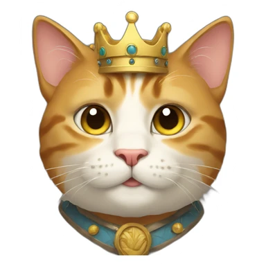 cat king sticker
