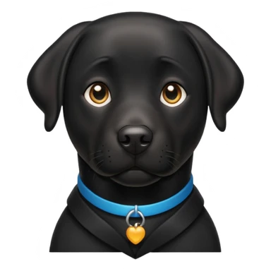 Black Labrador sticker