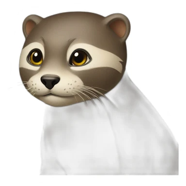 Chat sur loutre sticker