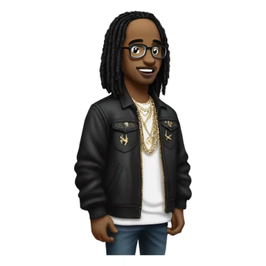 Quavo rap artist full body sticker