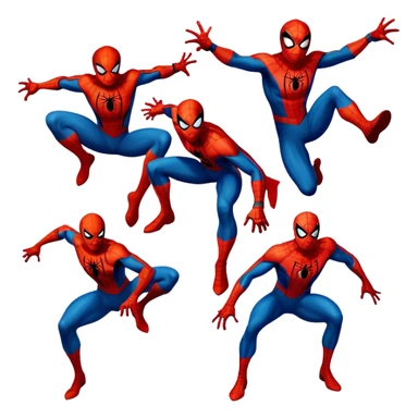 Different version of spider mans  sticker