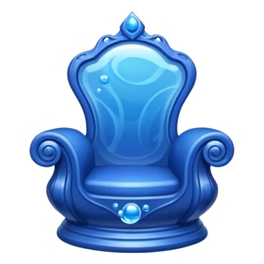 Sapphire water throne sticker