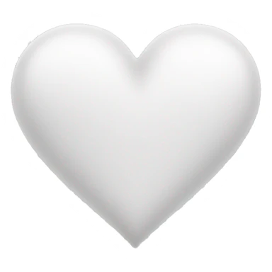 White heart sticker