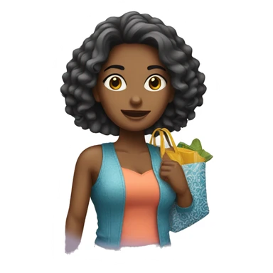 Una mujer de compras en Miami  sticker