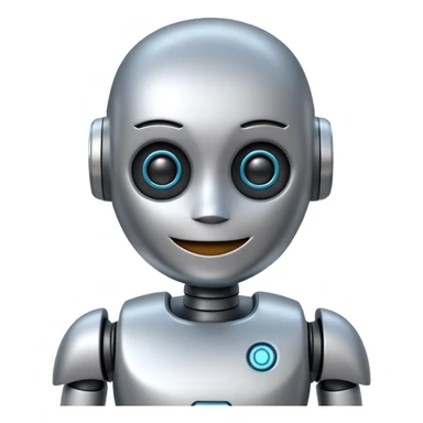 3D AI Robot Mascot - Chatbot Icon emoji sticker