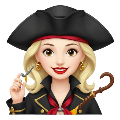 captain hook female sticker