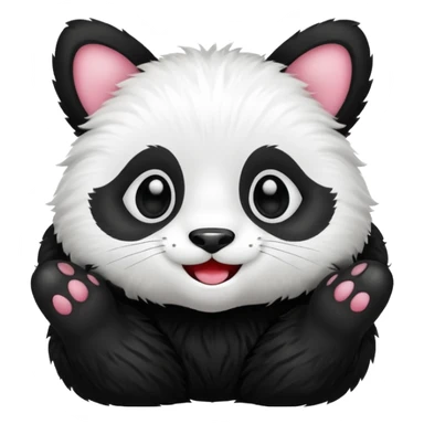 Panda cat sticker