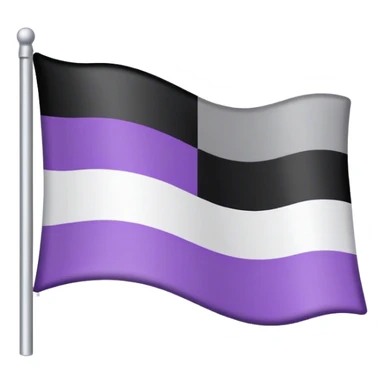 Asexual flag sticker