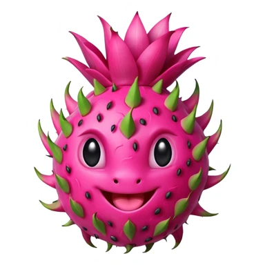 Dancing dragon fruit sticker