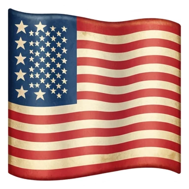 Flag of USA with only 13 stars sticker
