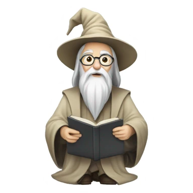Dumbledore sur un ordinateur sticker
