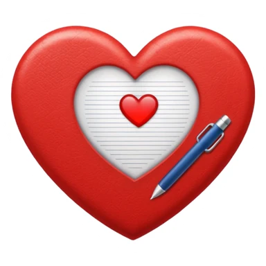 document with heart symbolizing life insurance policy sticker