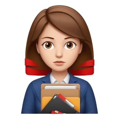 YARGIÇ KADIN ELİNDE DOSYA VAR sticker