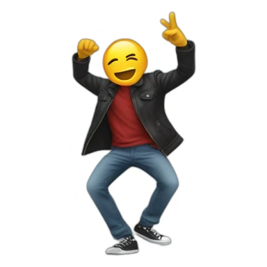 homme faisant un dab sticker