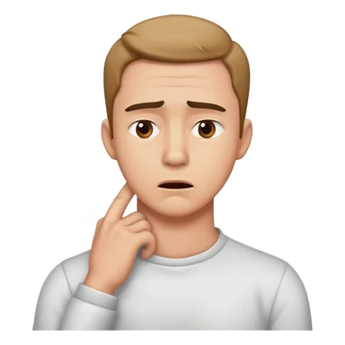 Guy holding his neck annoyed sticker