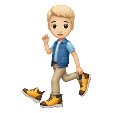 Cooper wearing shoes sticker