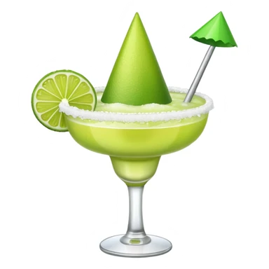A margarita wearing a party hat. sticker