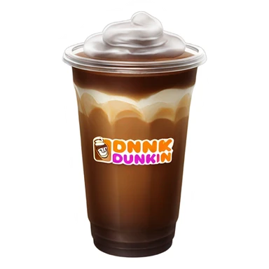 Dunkin iced coffee sticker