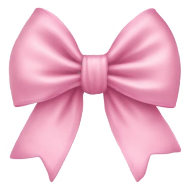 Velvet light pink bow sticker